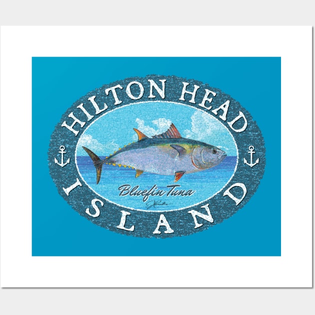 Hilton Head Island, South Carolina, Bluefin Tuna Wall Art by jcombs